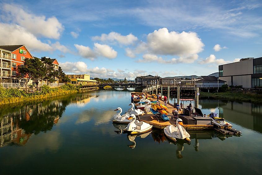 Necanicum River in Seaside, Oregon