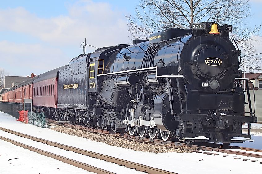 Locomotive at the National World War II History Railroad Museum in Dennison, Ohio