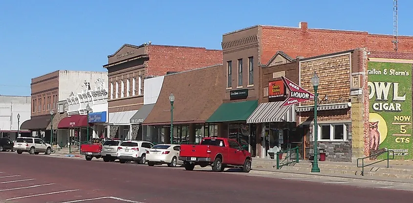 Downtown Aurora, Nebraska. 