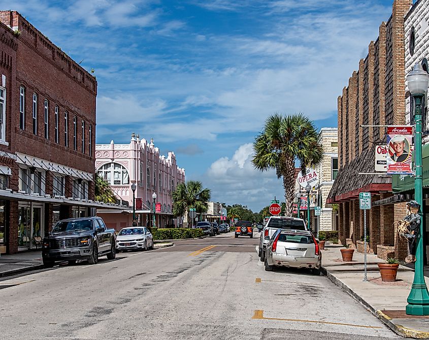 Downtown Arcadia, Florida.
