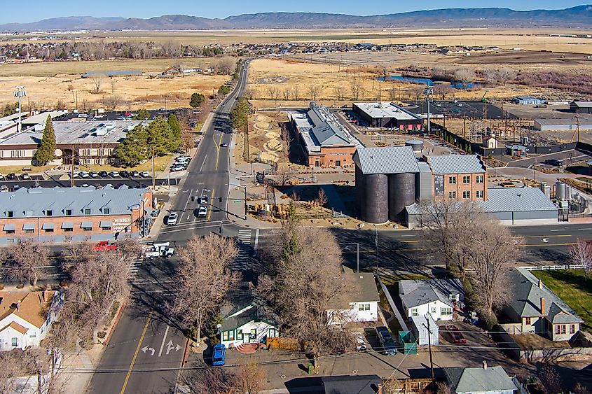 Aerial view of Minden, Nevada