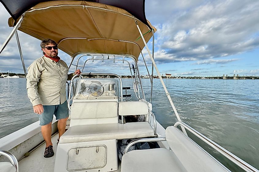 Captain Zach and St Augustine Image credit Bryan Dearsley