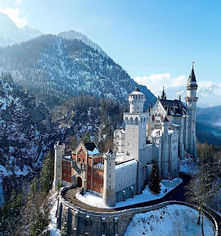 Neuschwanstein Castle in Schwangau, Bavaria, Germany