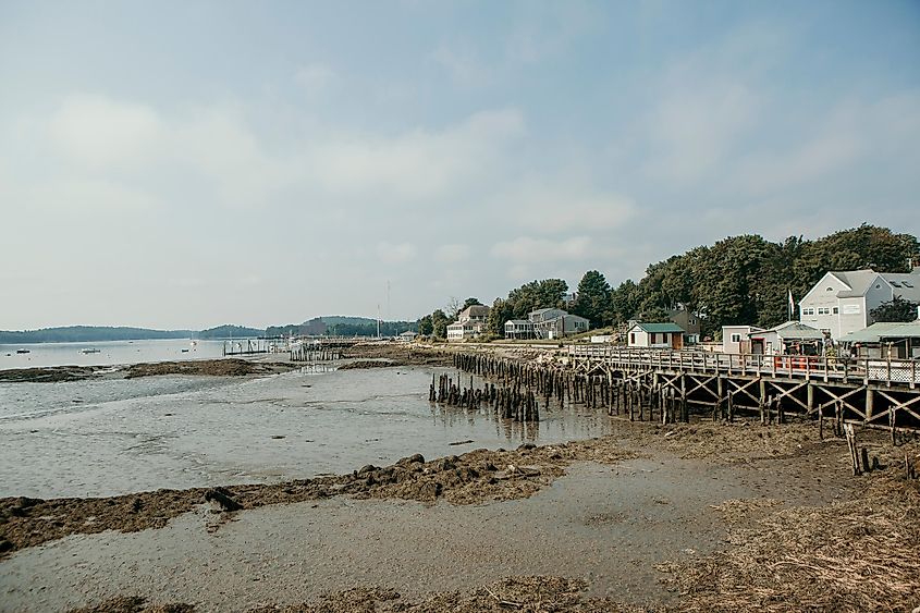 Waterfront of Wiscasset, Maine