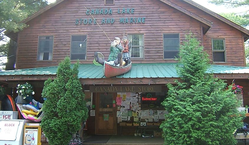 Canada Lake Store Marine shop.
