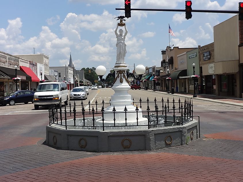 Boll weevil monument in Enterprise, Alabama.