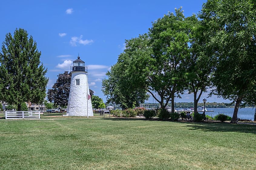 Concord Point Lighthouse in Havre de Grace, Maryland.