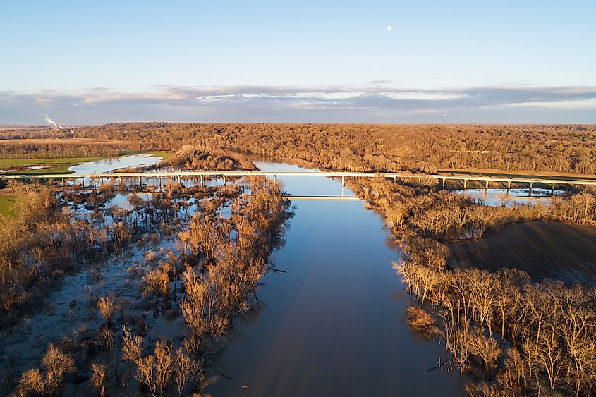 Bridge over Yazoo River near Redwood, MS.