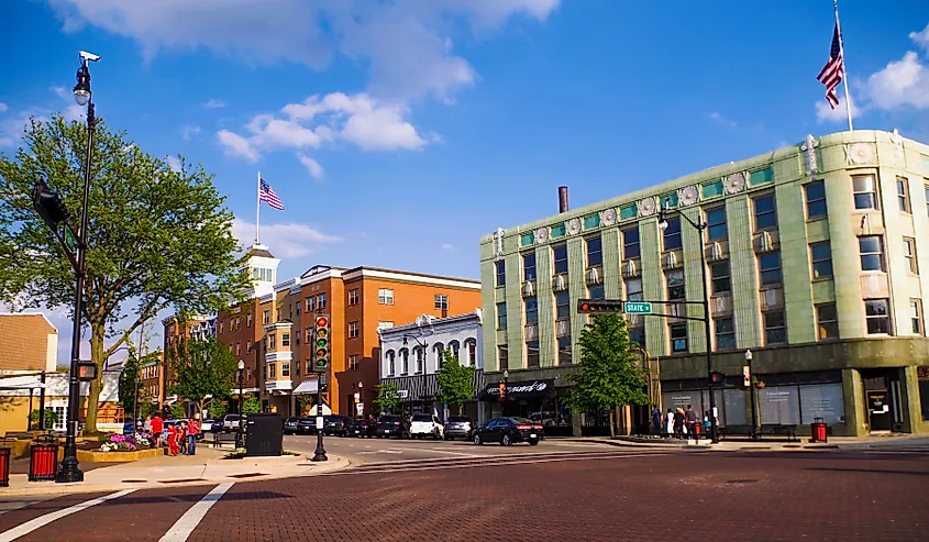 Downtown Beloit, Wisconsin.