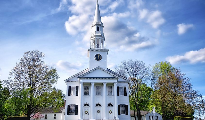 The historic first congregational church of Litchfield Connecticut.
