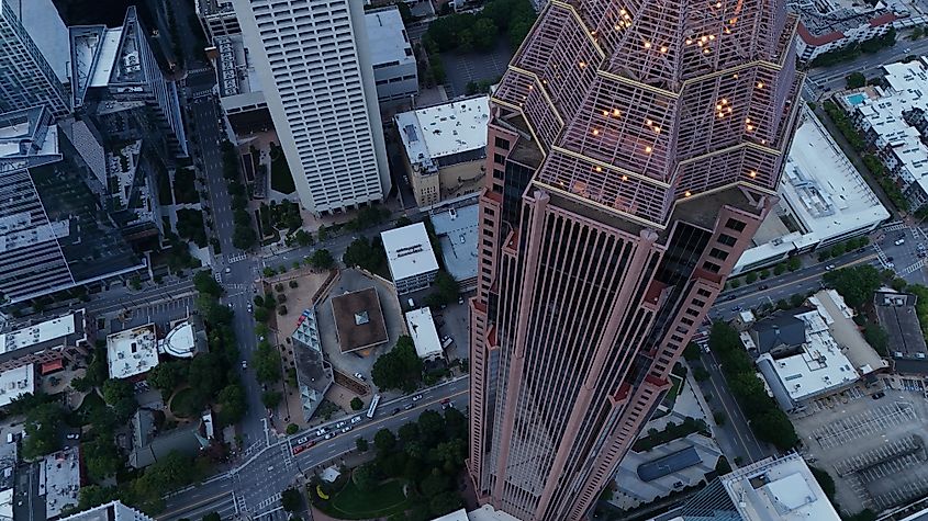 The Bank of America Plaza in Atlanta, Georgia.