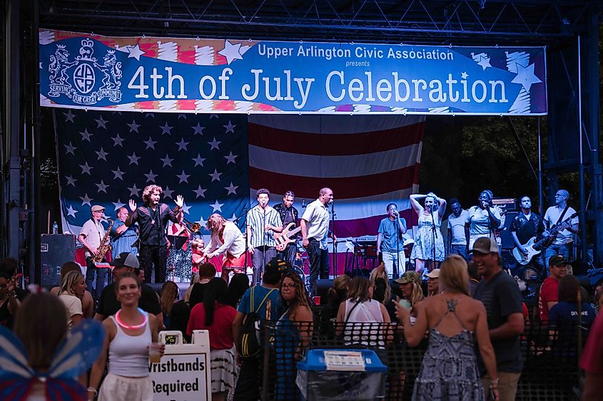 Fourth of July celebration in Upper Arlington, Ohio.