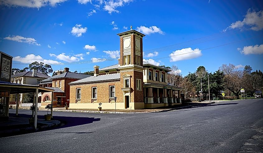 Historic buildings in Carcoar, New South Wales.