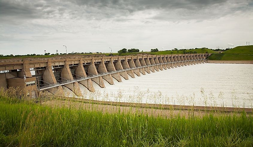 Garrison Dam in eastern North Dakota