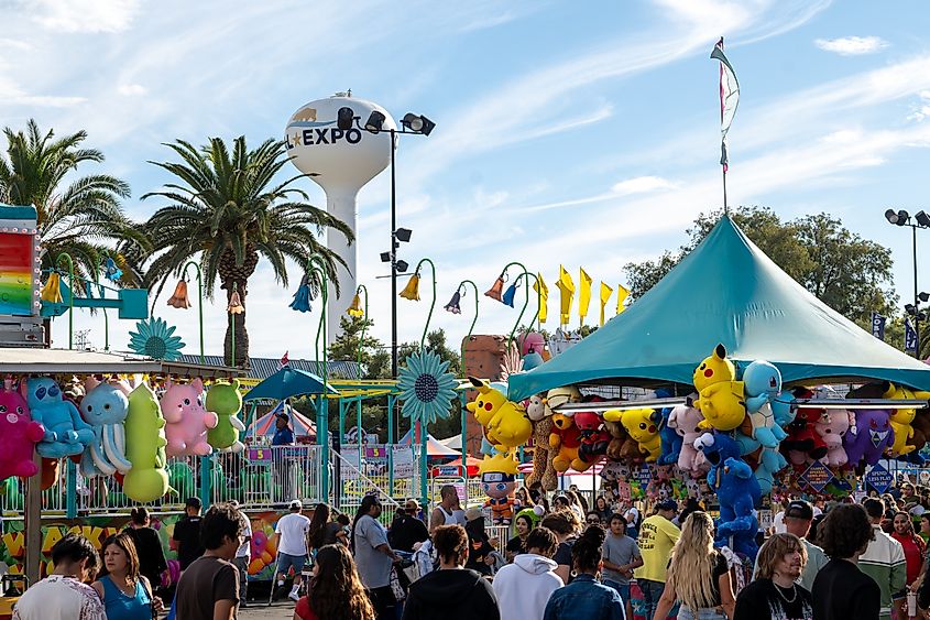 Californians enjoying the summer breeze at the annual California State Fair at Cal Expo. Editorial credit: AlessandraRC / Shutterstock.com