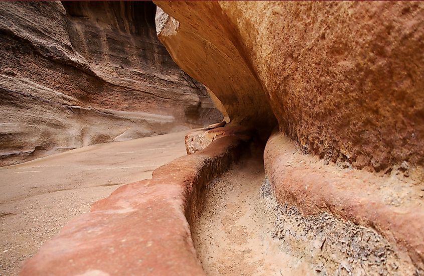 Water channel, Petra, Jordan.