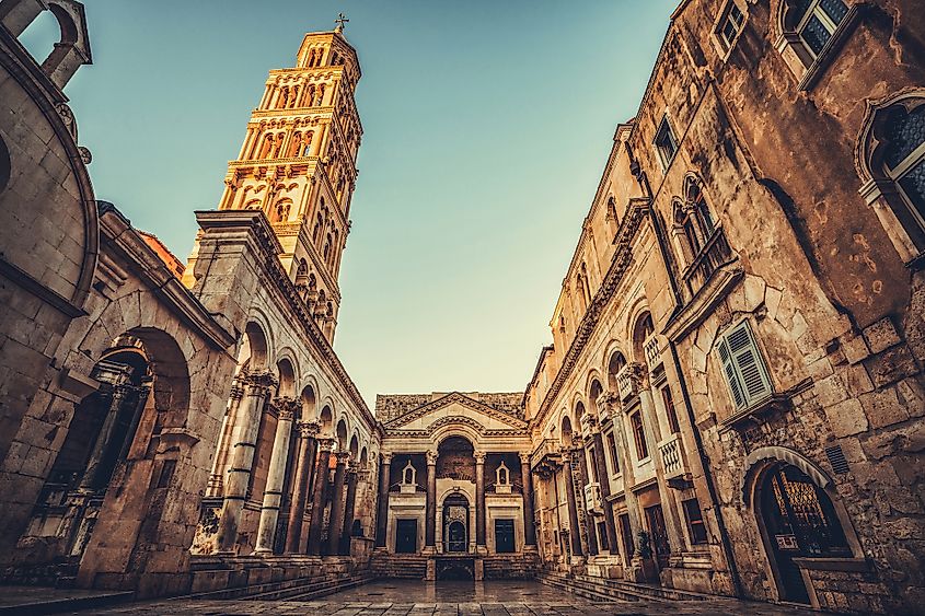 Diocletian's Palace in Split, Croatia.