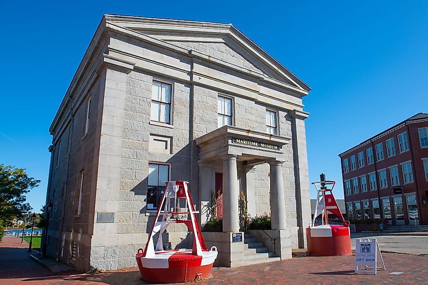 Newburyport Custom House Maritime Museum at Water Street in downtown Newburyport, Massachusetts