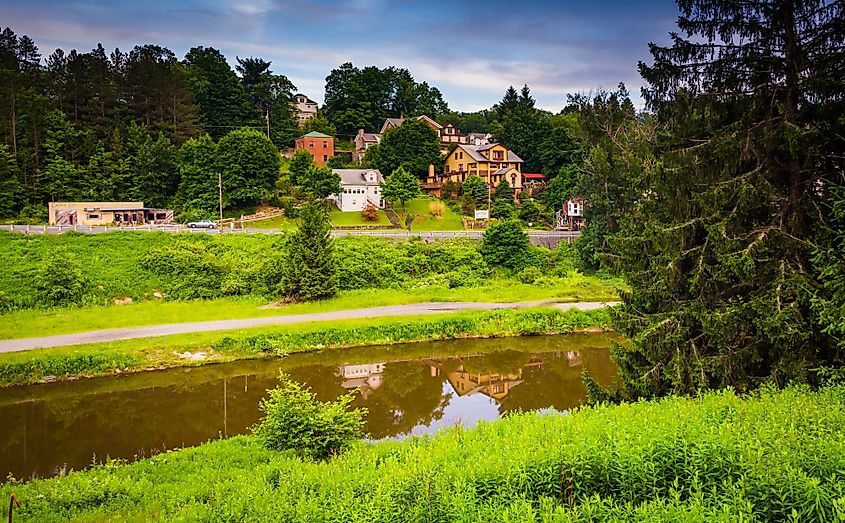 The Blackwater River in Thomas, West Virginia.