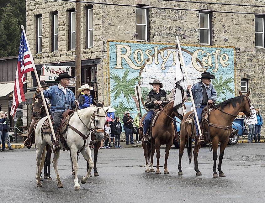 Labor Day weekend parade in Roslyn, Washington