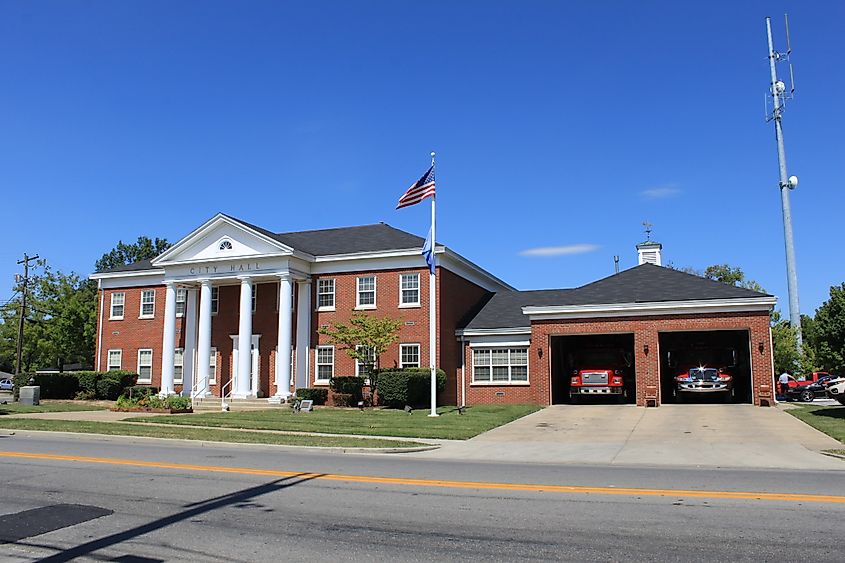 The city hall building in Berea, Kentucky.