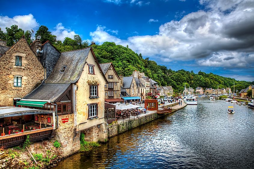 The Port of Dinan, River Rance, Brittany, France