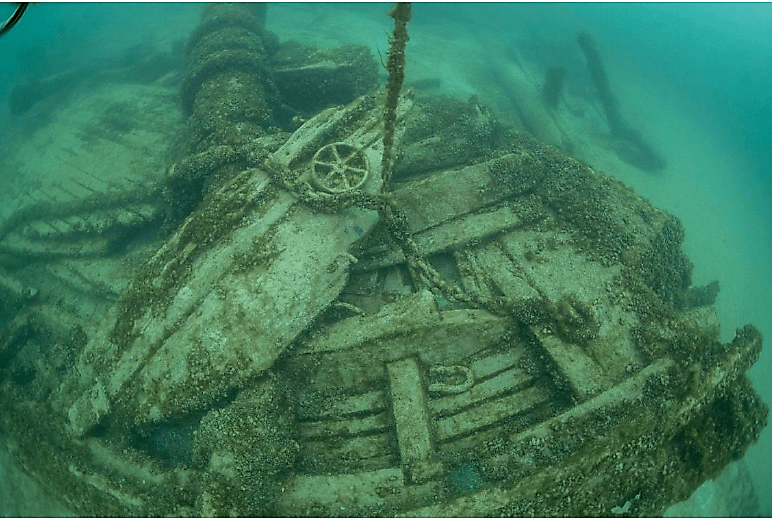 Wreck of Mahoning at Wisconsin Shipwreck Coast National Marine Sanctuary