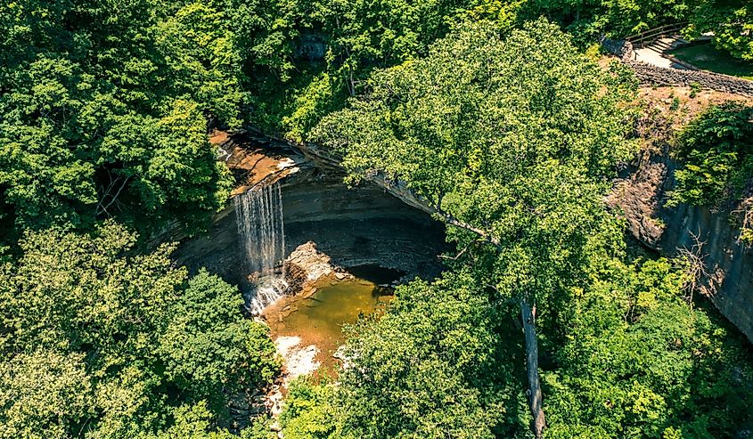 Clifty Falls in Clifty Falls State Park in Madison, Indiana