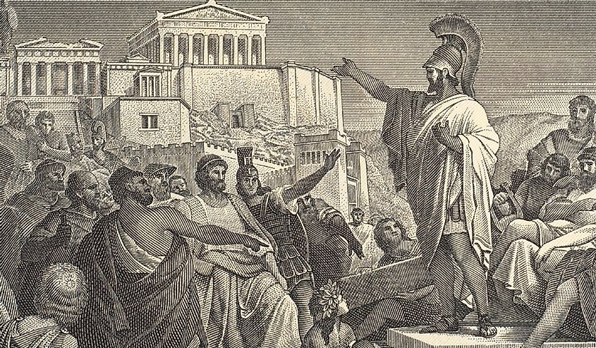Famous historical speech of Pericles at the end of first year of the Peloponnesian War.
