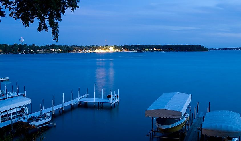 Dusk on Okoboji, Iowa.