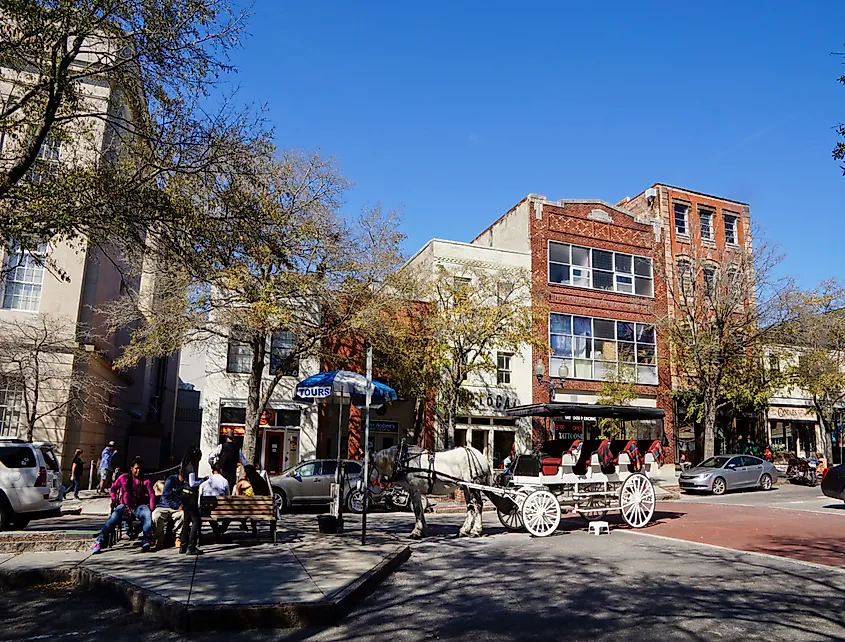 Downtown Wilmington, North Carolina USA