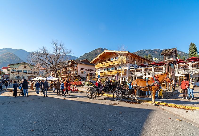 The charming town of Leavenworth, Washington.