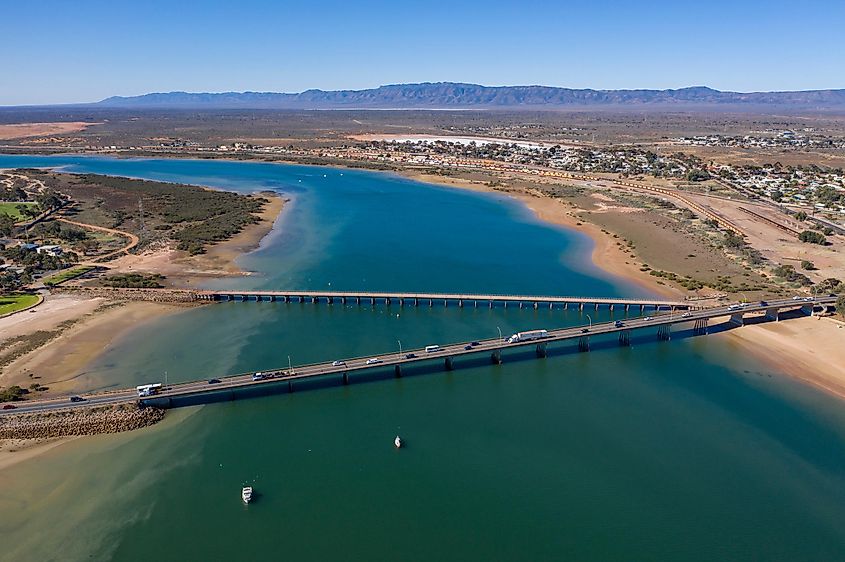 The inverse estuary of South Australia's Spencer Gulf.