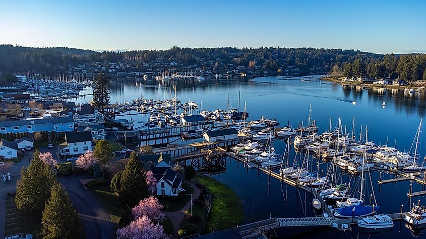 Spring day in Gig Harbor, Washington.