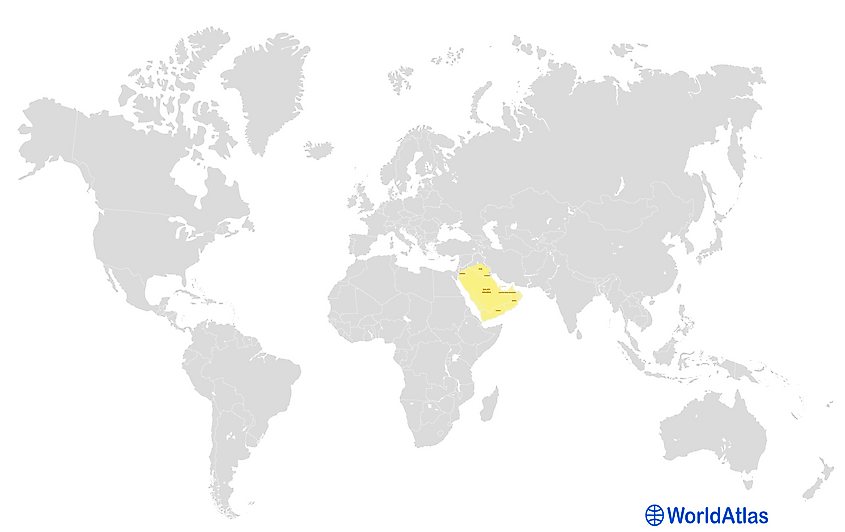 arabian peninsula map