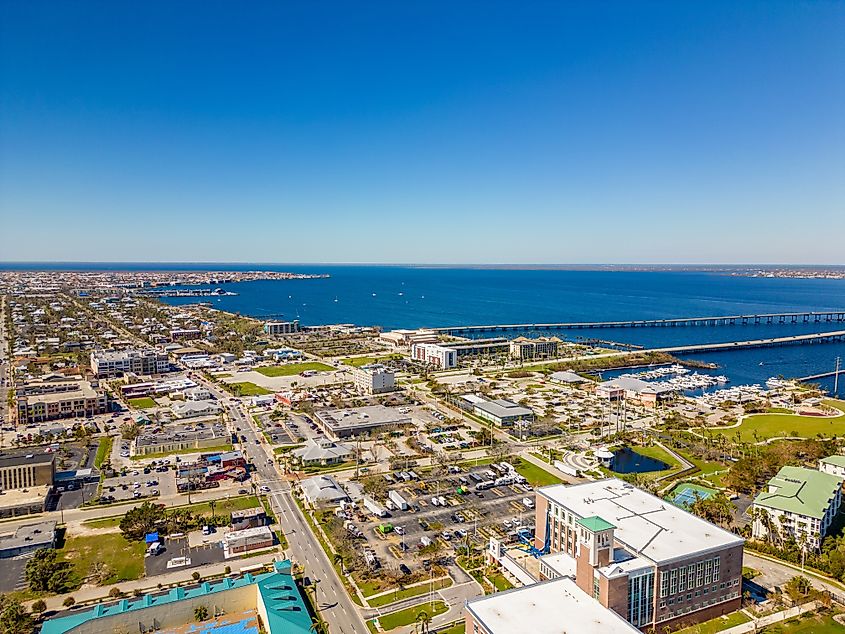 Aerial view of Punta Gorda, Florida