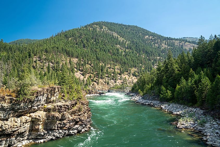 Kootenai River in Kootenai National Forest near Libby, Montana