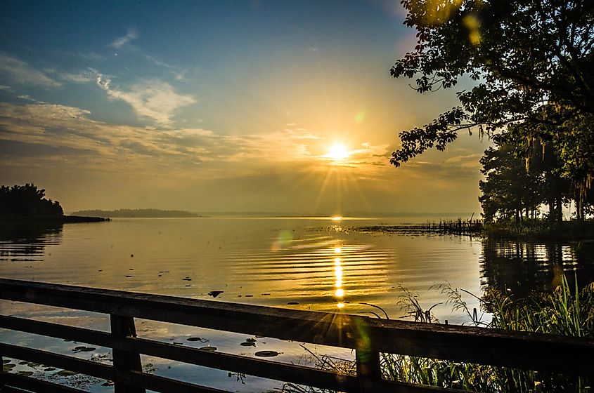 A sunrise at Three Rivers State Park in Florida.
