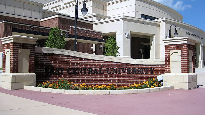 East Central University Campus in Ada, Oklahoma
