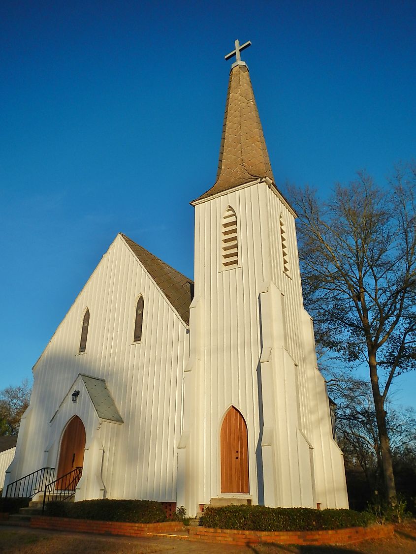 St. Paul's Episcopal Church in Lowndesboro, Alabama. 