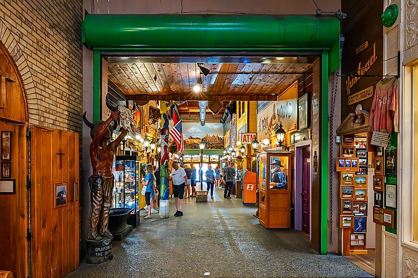 Inside the historic Wall Drug Store in Wall, South Dakota
