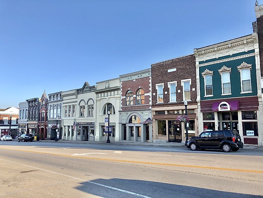 Main Street in Richmond, Kentucky.