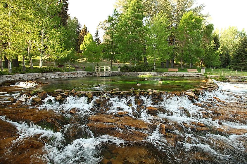 Giant Springs State Park in Great Falls, Montana