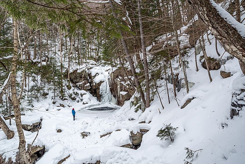  Franconia Notch State Park, New Hampshire.