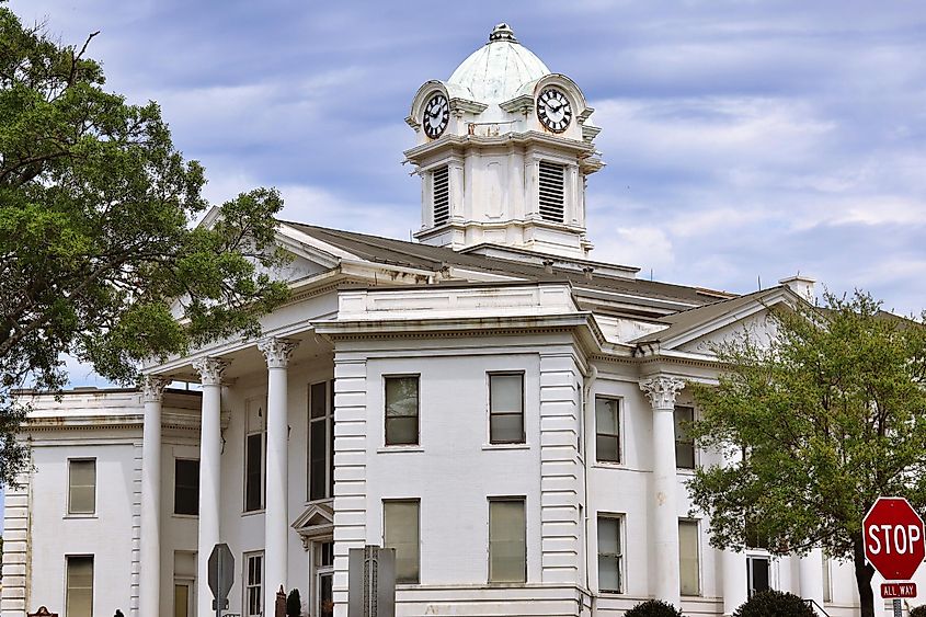 The Historic 1910 Vernon Parish Courthouse taken in Leesville, Louisiana