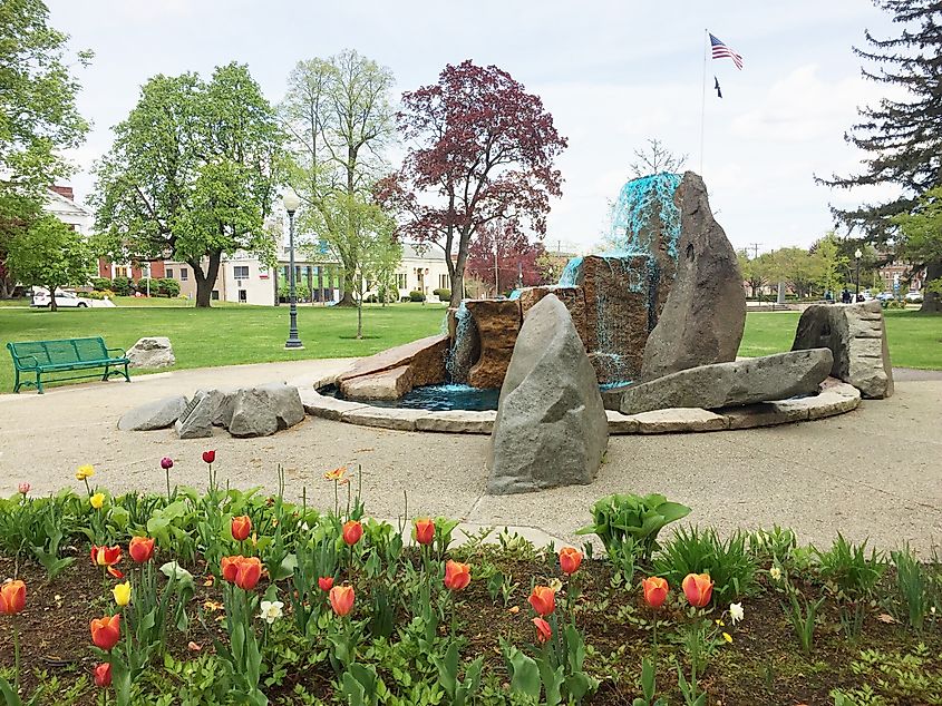 Coe Memorial Park in Torrington, Connecticut