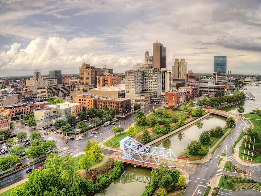 Aerial view of Toledo, Ohio