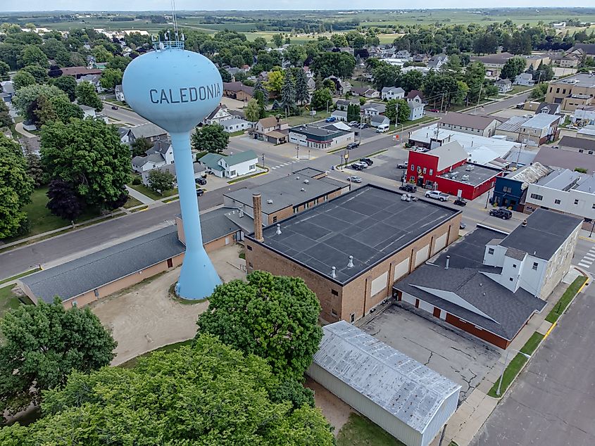 Water tower in Caledonia, Wisconsin