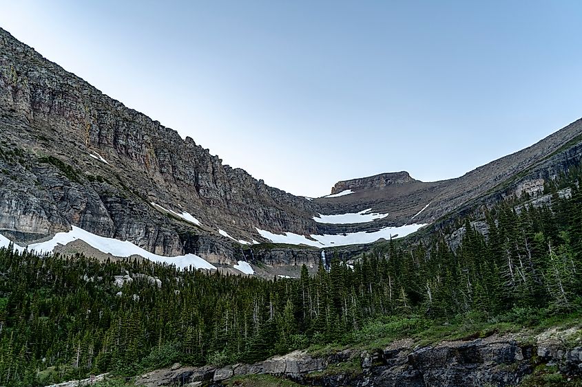 Glaciers at Siyeh Bend on the Going to The Sun Road.