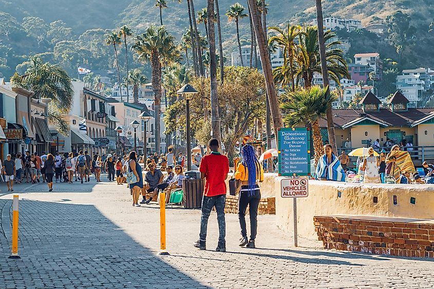 City of Avalon, the most visited tourist destination on Catalina Island, via HannaTor / Shutterstock.com